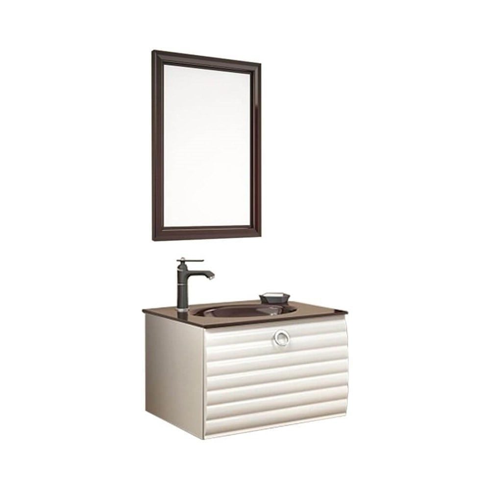 Orka Anzer 60 cm Beyaz Banyo Dolabı