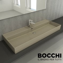 BOCCHİ Milano Lavabo 120 cm Mat Kaşmir