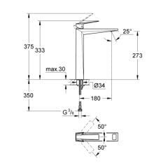 Grohe Allure Brilliant Yüksek Tip Lavabo Bataryası