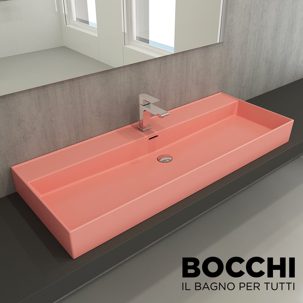 BOCCHİ Milano Lavabo 120 cm Mat Somon