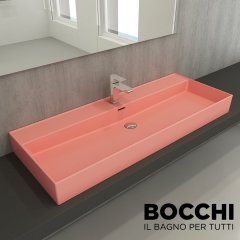 BOCCHİ Milano Lavabo 120 cm Mat Somon