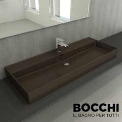 BOCCHİ Milano Lavabo 120 cm Mat Kahve