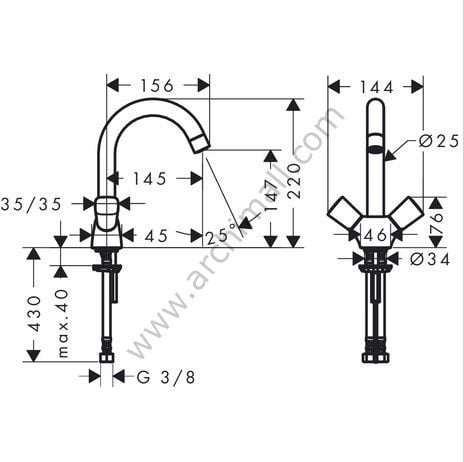 Hansgrohe Logis Yüksek Lavabo Bataryası