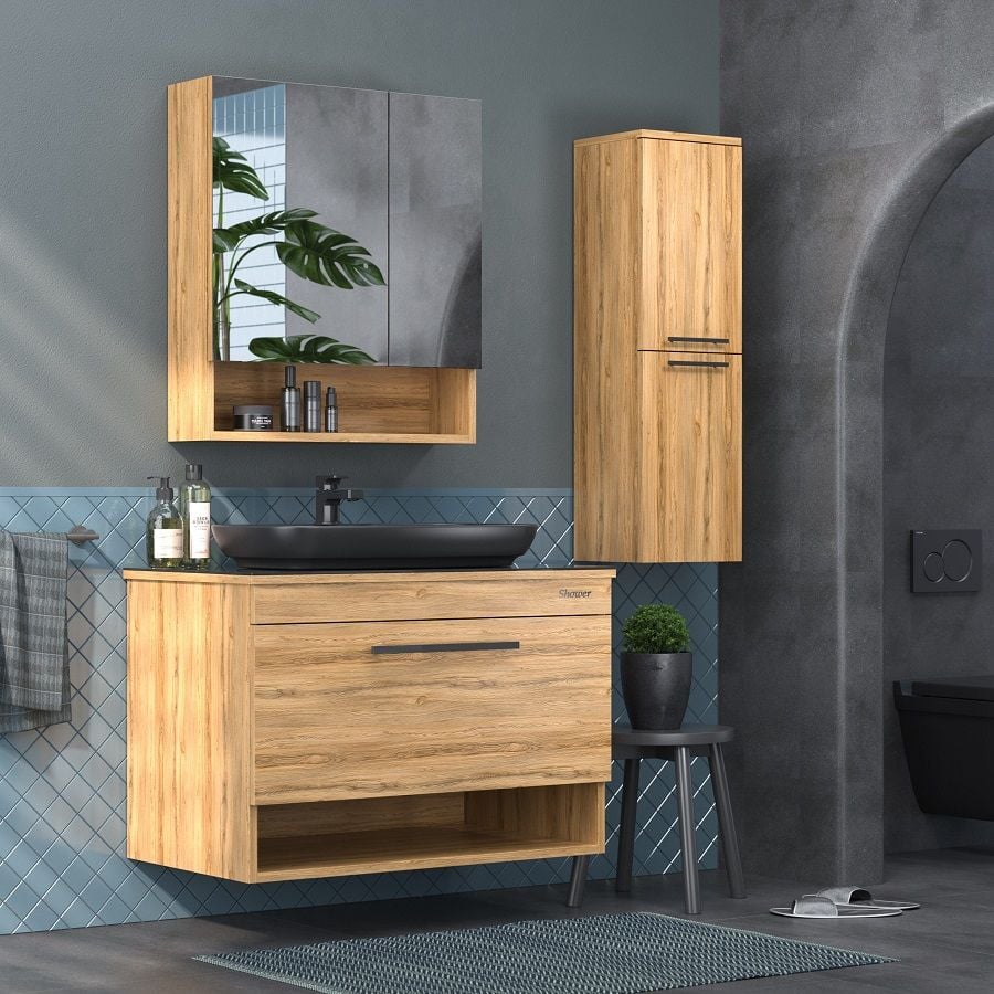 Shower  Adel 90 cm Legnano Banyo Dolabı