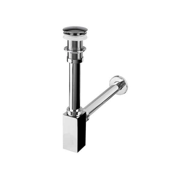 NEWARC Corner Lavabo Sifonu (Krom-Basmalı-Deliksiz)