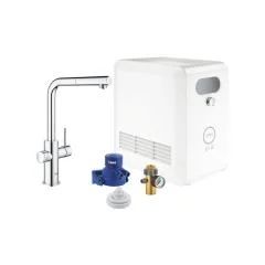 Grohe Blue Professional L-Çıkışlı Pull-Out Eviye Bataryası