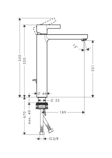 Hansgrohe Metris S Lavabo Bataryası