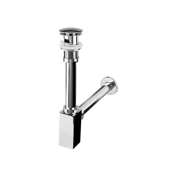 NEWARC Corner Lavabo Sifonu (Krom-Basmalı-Delikli)