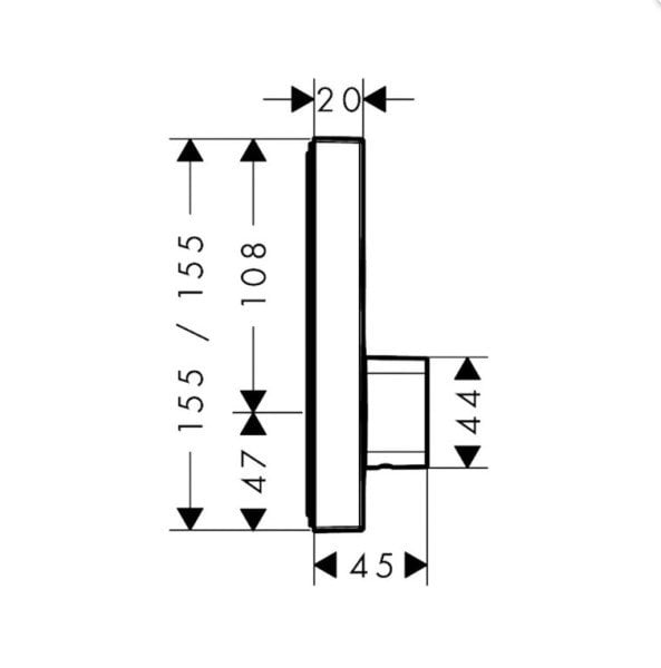 Hansgrohe Shower Select  Ankastre Banyo Bataryası