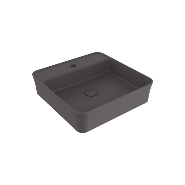 BOCCHI Sottile Slim Line Kare Lavabo 45 cm, Mat Antrasit