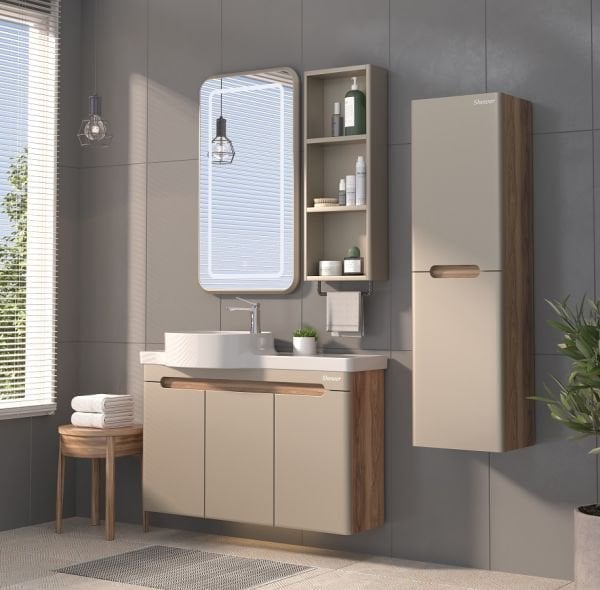 Shower  Serin 100 cm Hazar-Sahra Banyo Dolabı