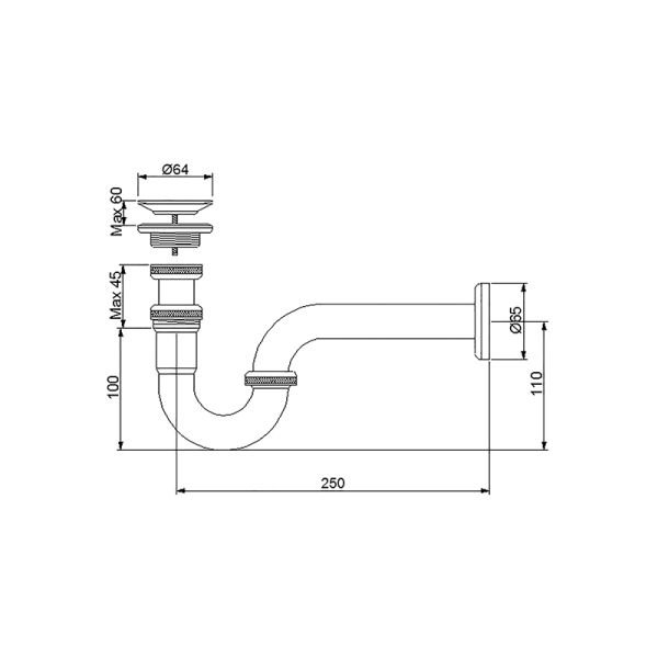 NEWARC Smart Lavabo Sifonu-Süzgeçli