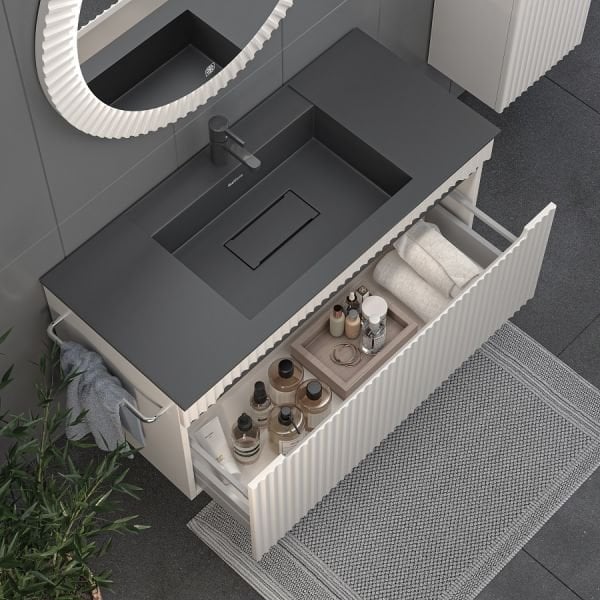 Shower Zara 100 cm Aytaşı Banyo Dolabı