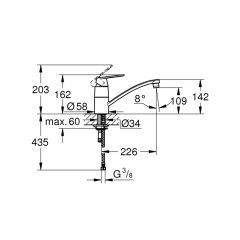 Grohe Eurocosmo Eviye Bataryası