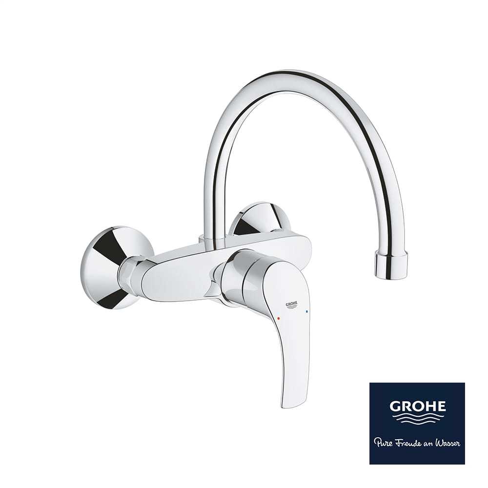 Grohe Eurosmart Eviye Bataryası Duvar Tipi