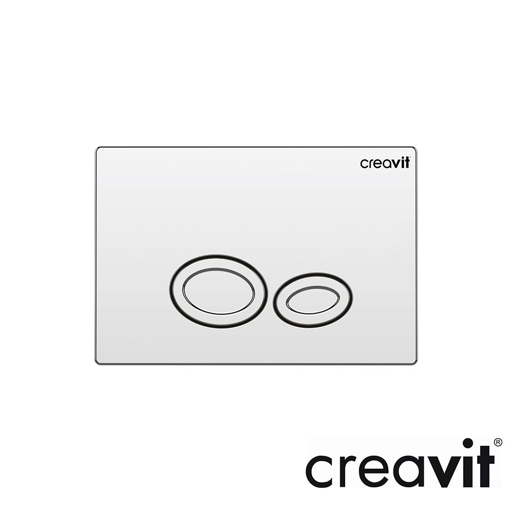 Creavit Drop Parlak Krom Kaplama Kumanda Paneli