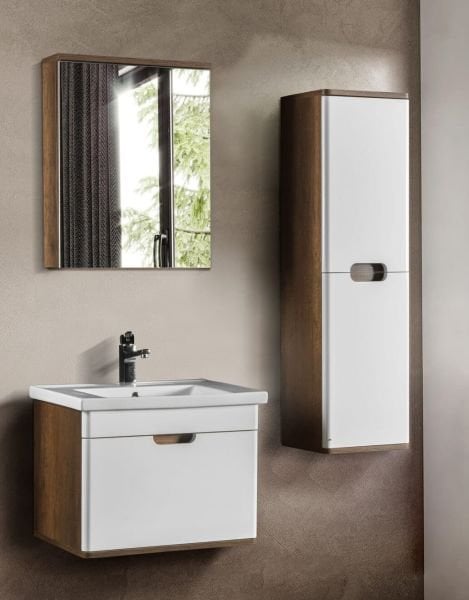 Bagnora Hera 60 cm Banyo Dolabı Beyaz Ahşap