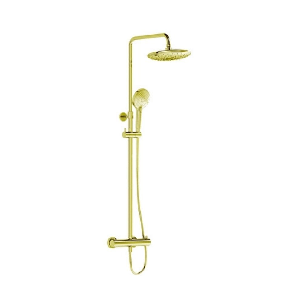Vitra AquaHeat Bliss 240 2F Duş Kolonu ve Termostatik Duş Bataryası Sistemi, Altın