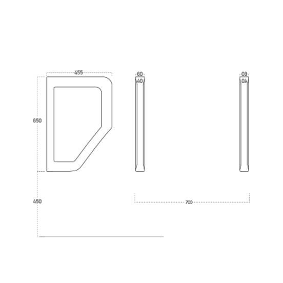 Lucco Loop Pisuvar Ara Bölme Parlak Beyaz