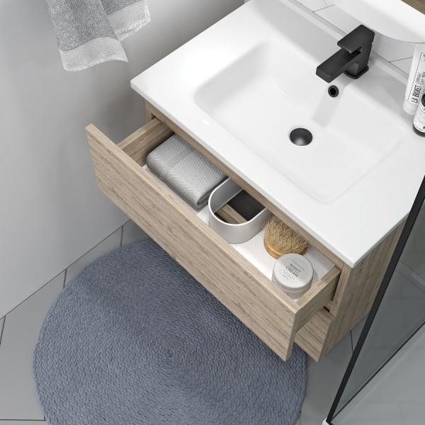 Shower  İdol 65 cm Rustik Meşe Banyo Dolabı