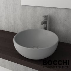 BOCCHI Venezia Çanak Lavabo, 45 cm, Mat Gri