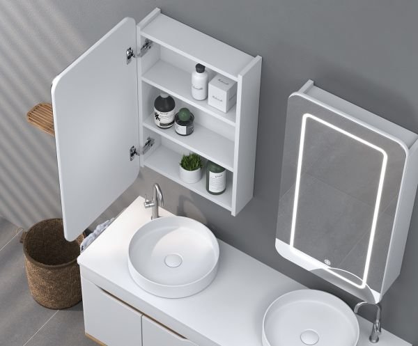 Shower  Edra 130 cm Antrasit-Legnano Banyo Dolabı