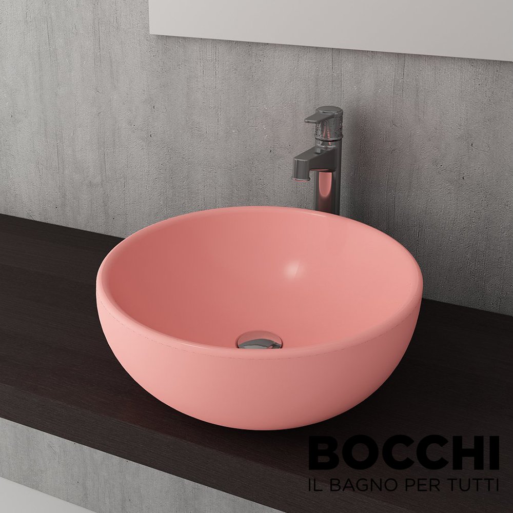 BOCCHI Venezia Çanak Lavabo, 45 cm, Mat Somon