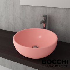 BOCCHI Venezia Çanak Lavabo, 45 cm, Mat Somon