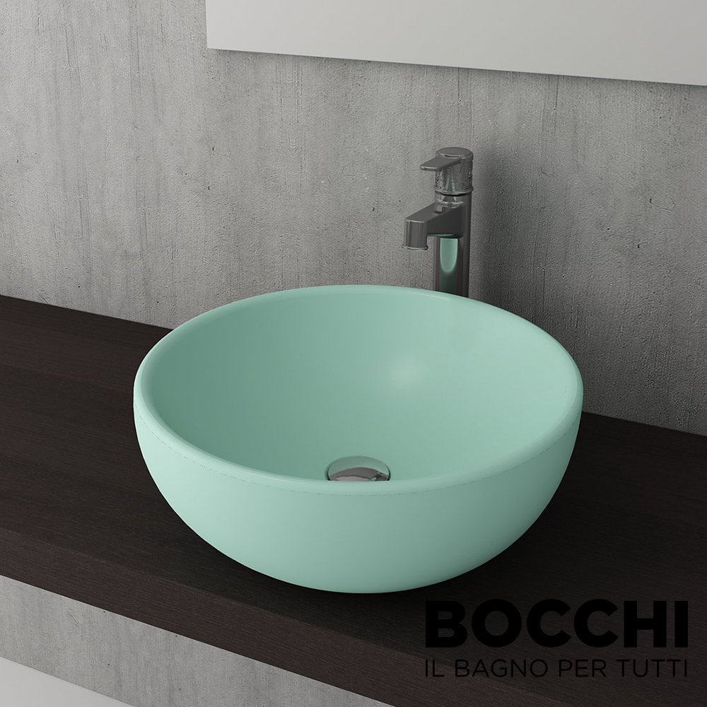 BOCCHI Venezia Çanak Lavabo, 45 cm, Mat Mint Yeşil