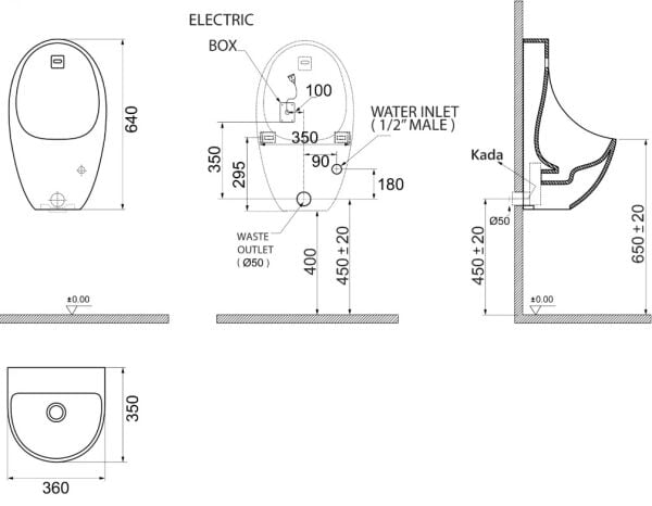 Lucco Avva Pisuvar Fotoselli Elektrikli Mat Turuncu