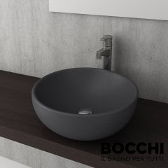 BOCCHI Venezia Çanak Lavabo, 45 cm, Mat Antrasit