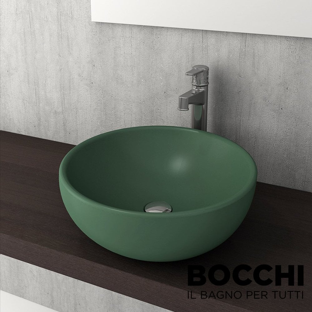 BOCCHI Venezia Çanak Lavabo, 45 cm, Mat Yeşil