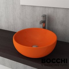 BOCCHI Venezia Çanak Lavabo, 45 cm, Parlak Turuncu