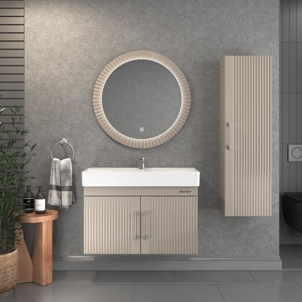 Shower Area 85 cm Sahra Banyo Dolabı