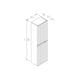 Orka Moonlight 120 cm Mat Vizon Banyo Dolabı