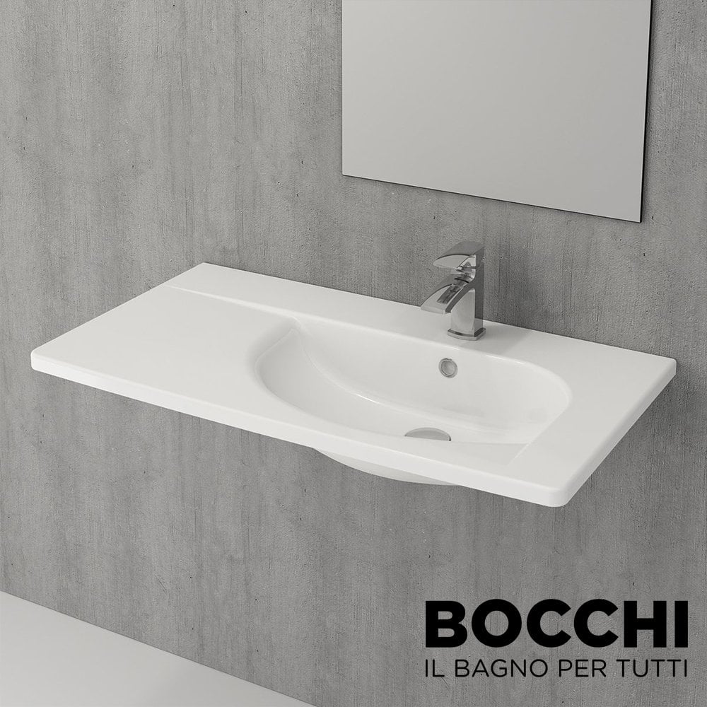BOCCHİ Taormina Arch Lavabo 86 cm Parlak Beyaz