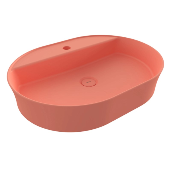 BOCCHI Sottile Slim Line Oval Lavabo 60 cm, Mat Somon