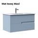 Orka Moonlight 120 cm Mat Açık Mavi Banyo Dolabı