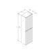 Orka Moonlight 120 cm Mat Antrasit Banyo Dolabı