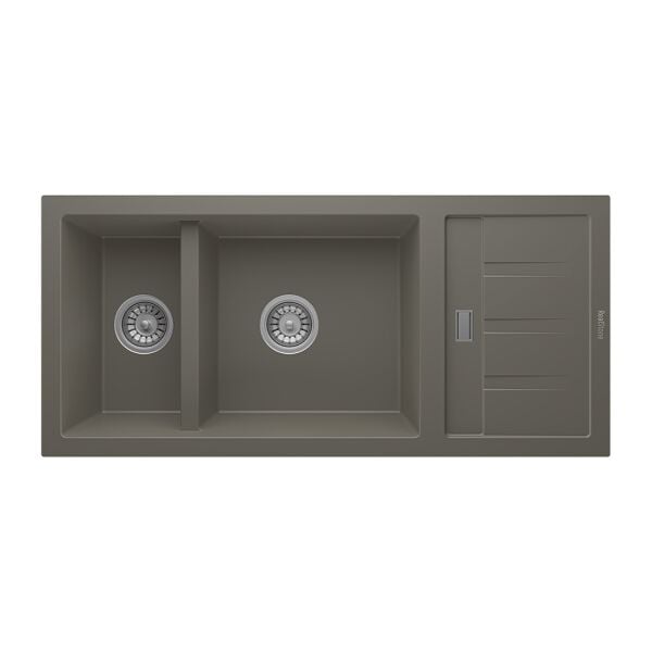 RealStone Artemis 1.5 Gözlü Damlalıklı Granit Eviye Gri