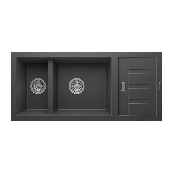 RealStone Artemis 1.5 Gözlü Damlalıklı Granit Eviye Antrasit