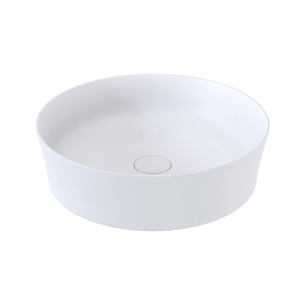 BOCCHI Sottile Slim Line Yuvarlak Lavabo 38 cm, Mat Beyaz