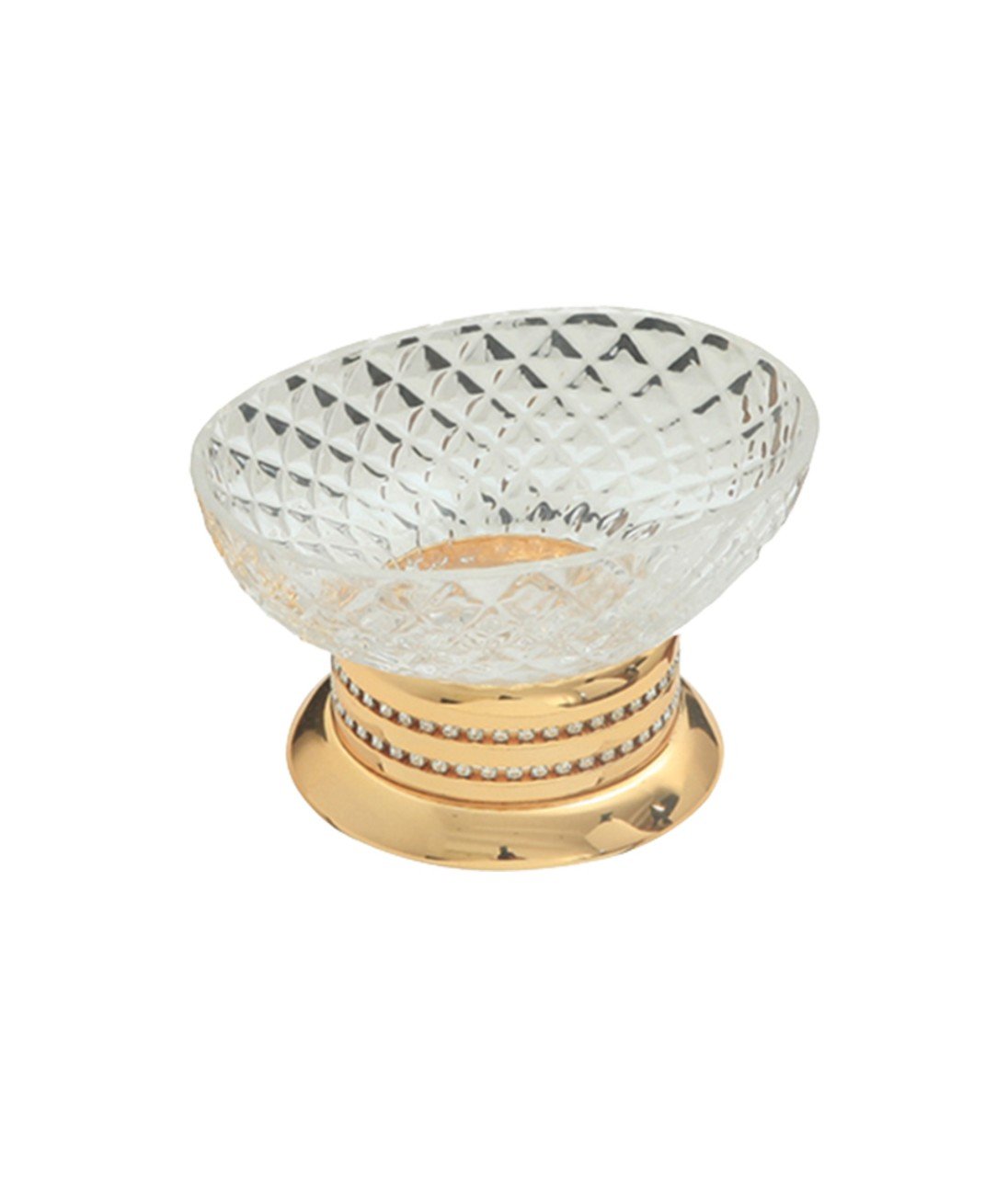 Crystal Gold Set Üstü Katı Sabunluk