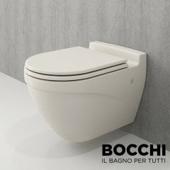 BOCCHI Taormina Arch Asma Klozet, Parlak Bisküvi Kapak Dahil