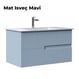 Orka Moonlight 90 cm Mat Açık Mavi Banyo Dolabı