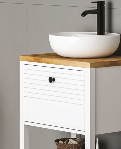 FYM Ruby 60 cm  Beyaz Banyo Dolabı