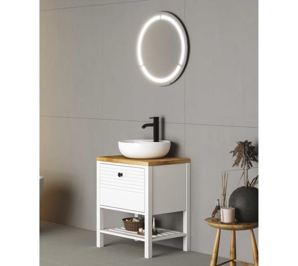 FYM Ruby 60 cm  Beyaz Banyo Dolabı