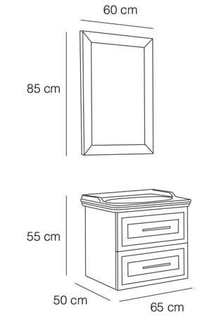 Fym Enzo Banyo Dolabı 65 Cm
