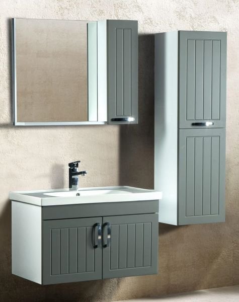 Bagnora Alya 80 cm Antrasit Banyo Dolabı