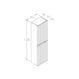 Orka Moonlight 90 cm Mat Antrasit Banyo Dolabı